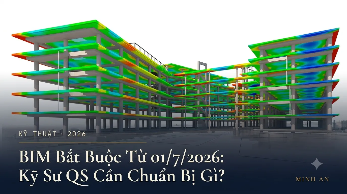 BIM Bắt Buộc Từ 01/7/2026: Kỹ Sư QS Cần Chuẩn Bị Gì?