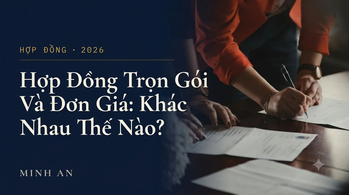 Người ký kết văn bản hợp đồng xây dựng, minh họa bài so sánh hợp đồng trọn gói và hợp đồng theo đơn giá