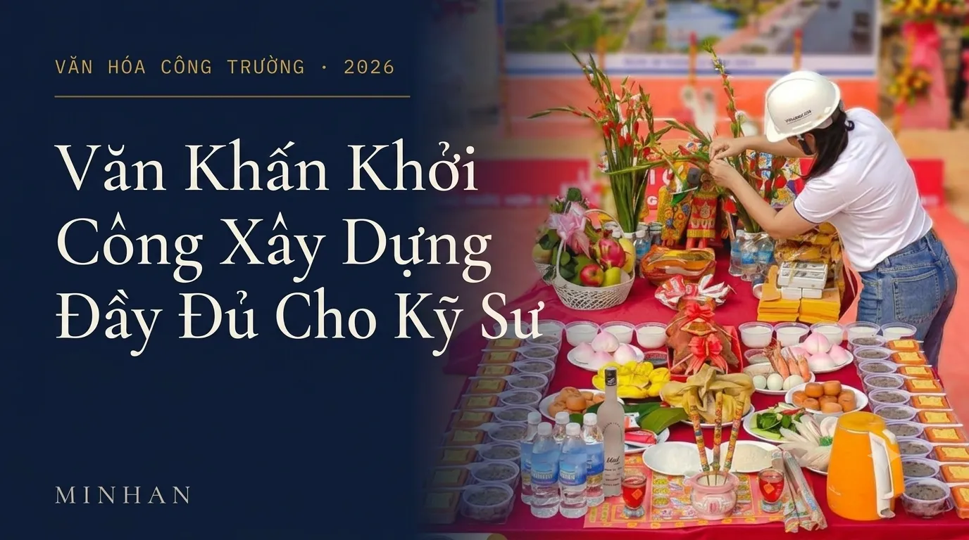Văn Khấn Khởi Công Xây Dựng Đầy Đủ Cho Kỹ Sư: Nghi Thức, Lễ Vật Và Bài Cúng Chuẩn Nhất 2026